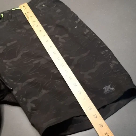 ZeroXposur Black with Lime Accent Color Swim Trunks - Picture 11 of 12